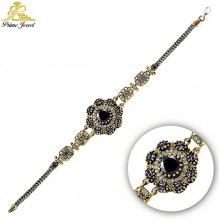 Gümüş Otantik Taşlı Biezik /Bileklik